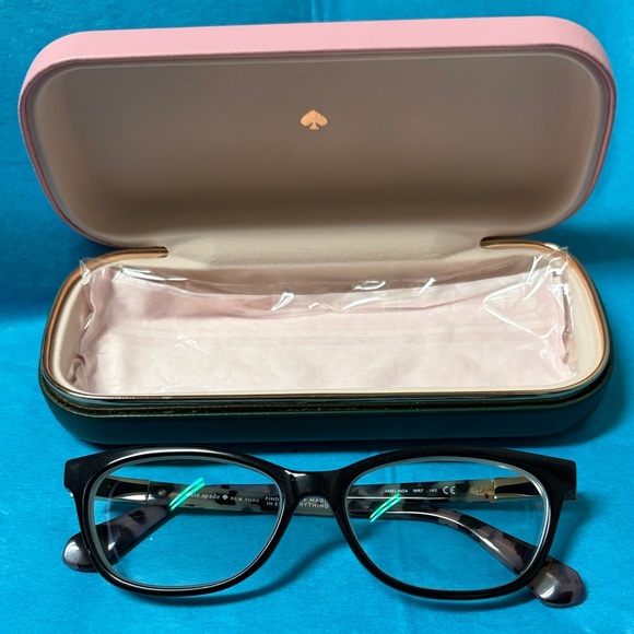 Kate Spade Glossy Black Glasses - Picture 2 of 7